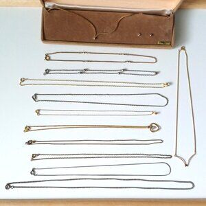 Lot of 12 Vintage Necklaces and 1 pair of Earrings